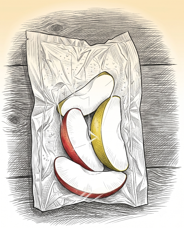 Individual - Sliced Apple Bags ($0.43 / Bag)